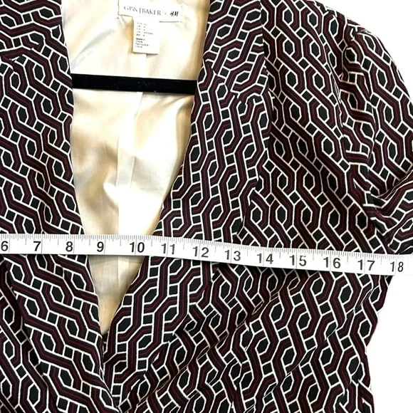 GP & J Baker H&M Collection Red Patterned Blazer - Picture 15 of 16